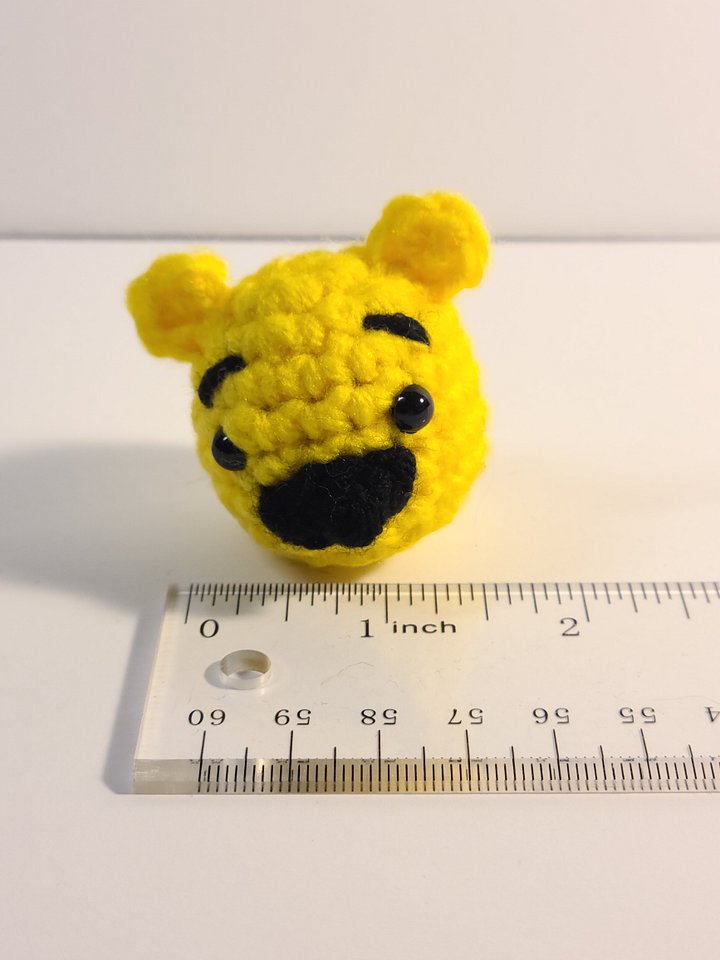 Handmade Amigurumi Mini Bear Head Stuffed Animal product image (1)