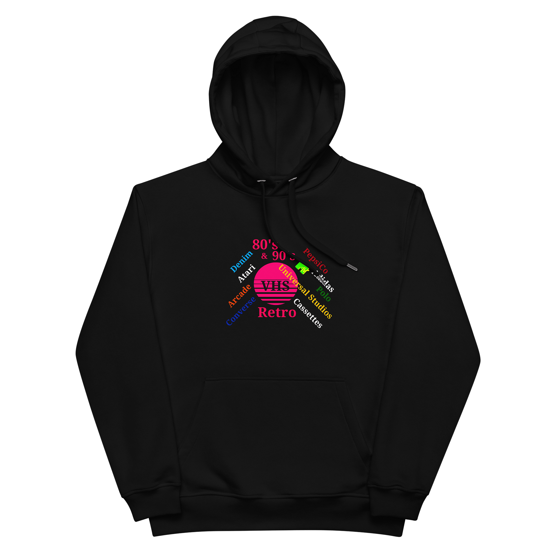 Retro Nostalgia VHS Circle Premium Hoodie product image (2)