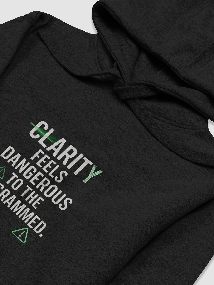 Clarity feels dangerous to the programed Hoodie product image (3)