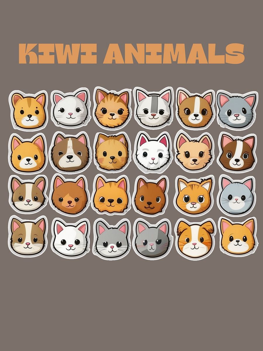 Kiwi Animal Stickers Sheets product image (2)