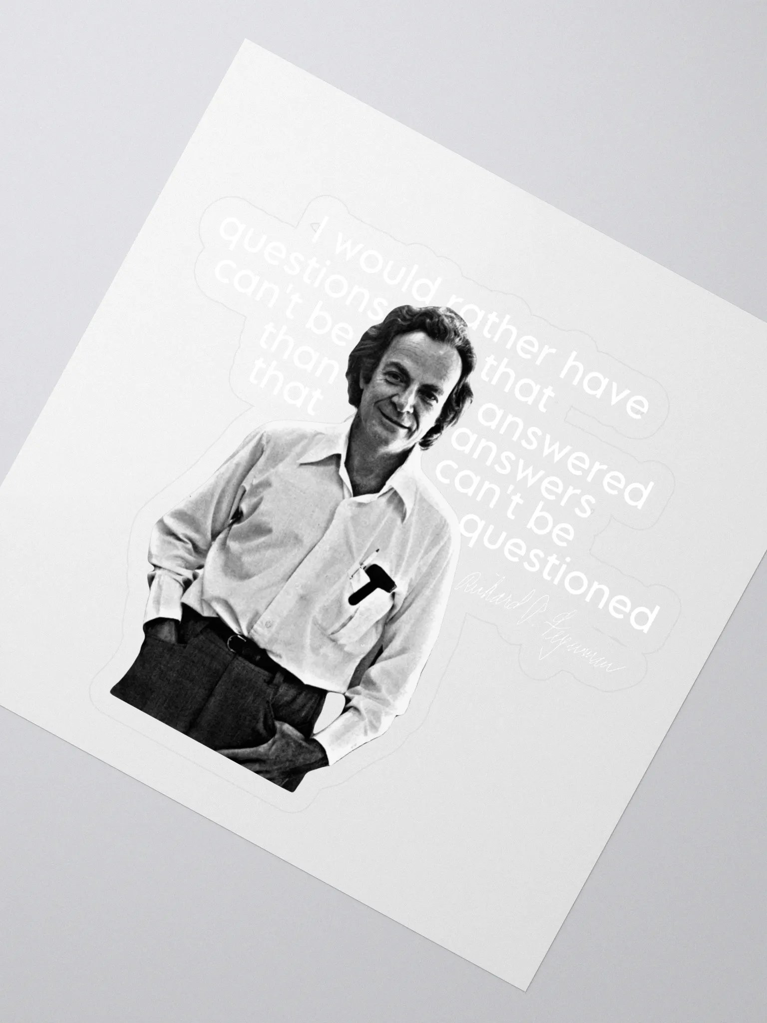 Feynman: Questions Sticker product image (2)