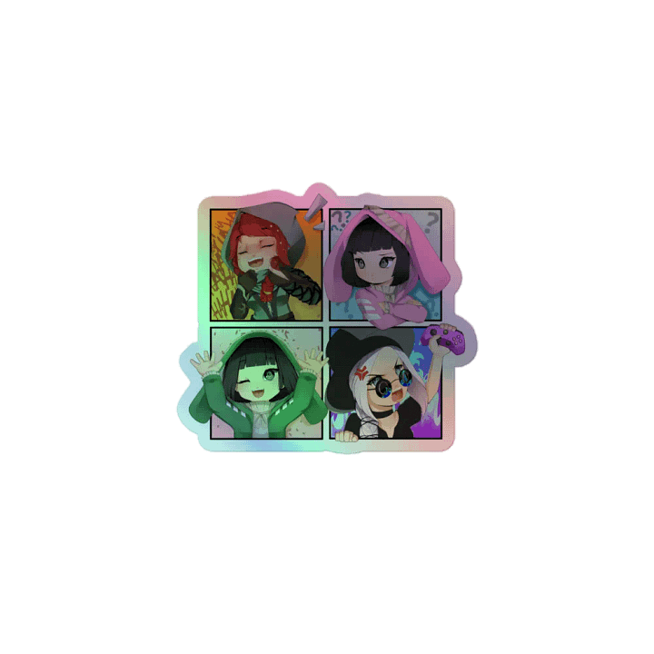 Toaster Team Group Sticker (Holographic) product image (1)