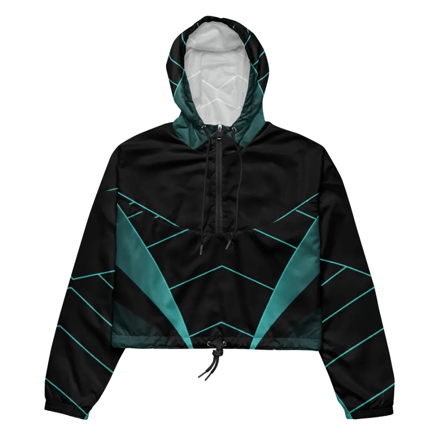 Teal Vortex Women's Windbreaker product image (2)