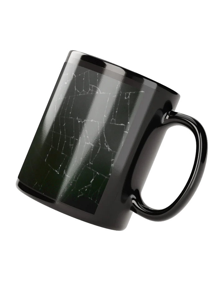 Keramiktasse schwarz - Spinne im Netz schwarzweiß product image (2)