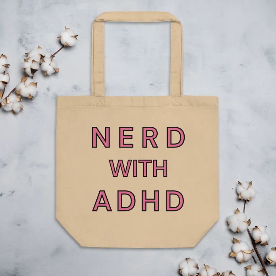 Nerd With ADHD Tote Bag product image (3)