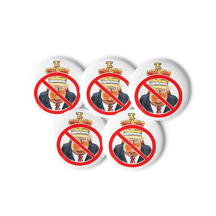 No Kings five Pin Button Set product image (1)