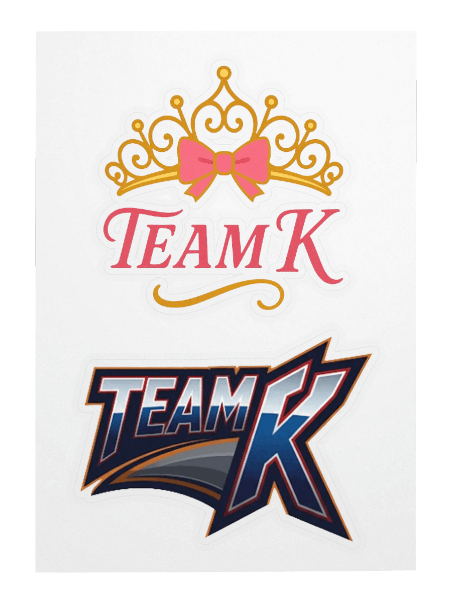 TEAM K V1 & V2 STICKERS Sheet product image (3)