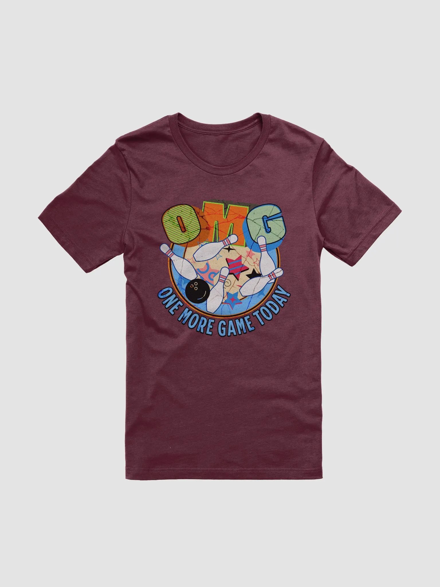 OMG One More Game Today Bowling Strike Again Graphic Tee product image (1)