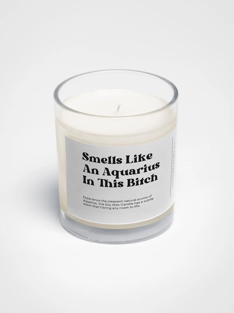 Funny Aquarius Candle product image (2)