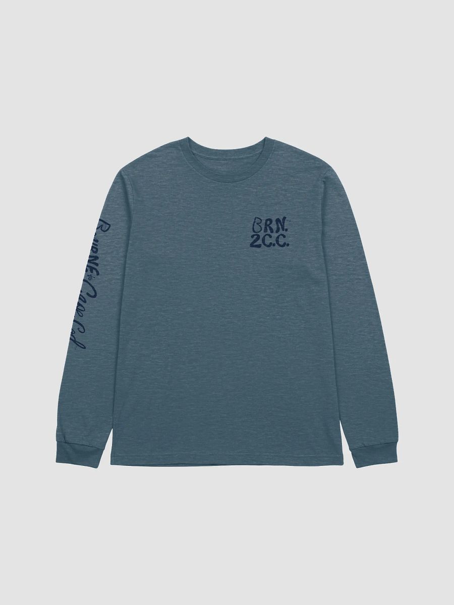 Men's | BOURNE to Cape Cod™ | DTG Vintage Print | Supersoft Long Sleeve T-Shirt by Bella+Canvas | Navy Blue Logo on Multiple Colors product image (2)