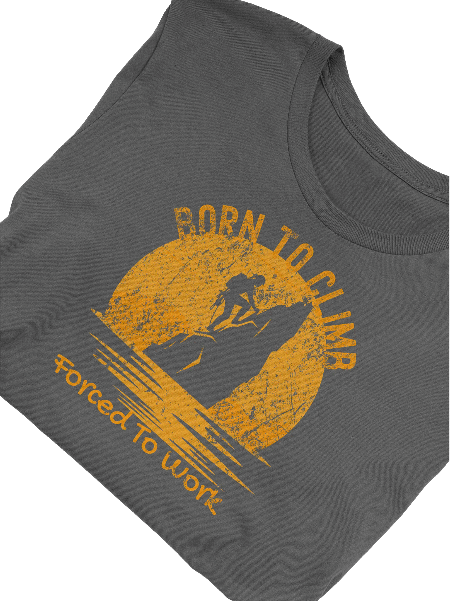 Climber Tee, Adventure Shirt, Rock Climbing T-Shirt, Mountain Hiking Top, Climbing Gift, Outdoor Enthusiast Apparel, Born To Climb Tee product image (45)