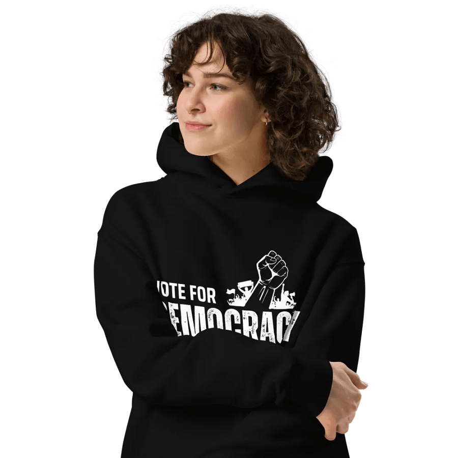 Pris-Vote For Democracy-AS Colour Unisex Premium Oversized Hoodie product image (4)