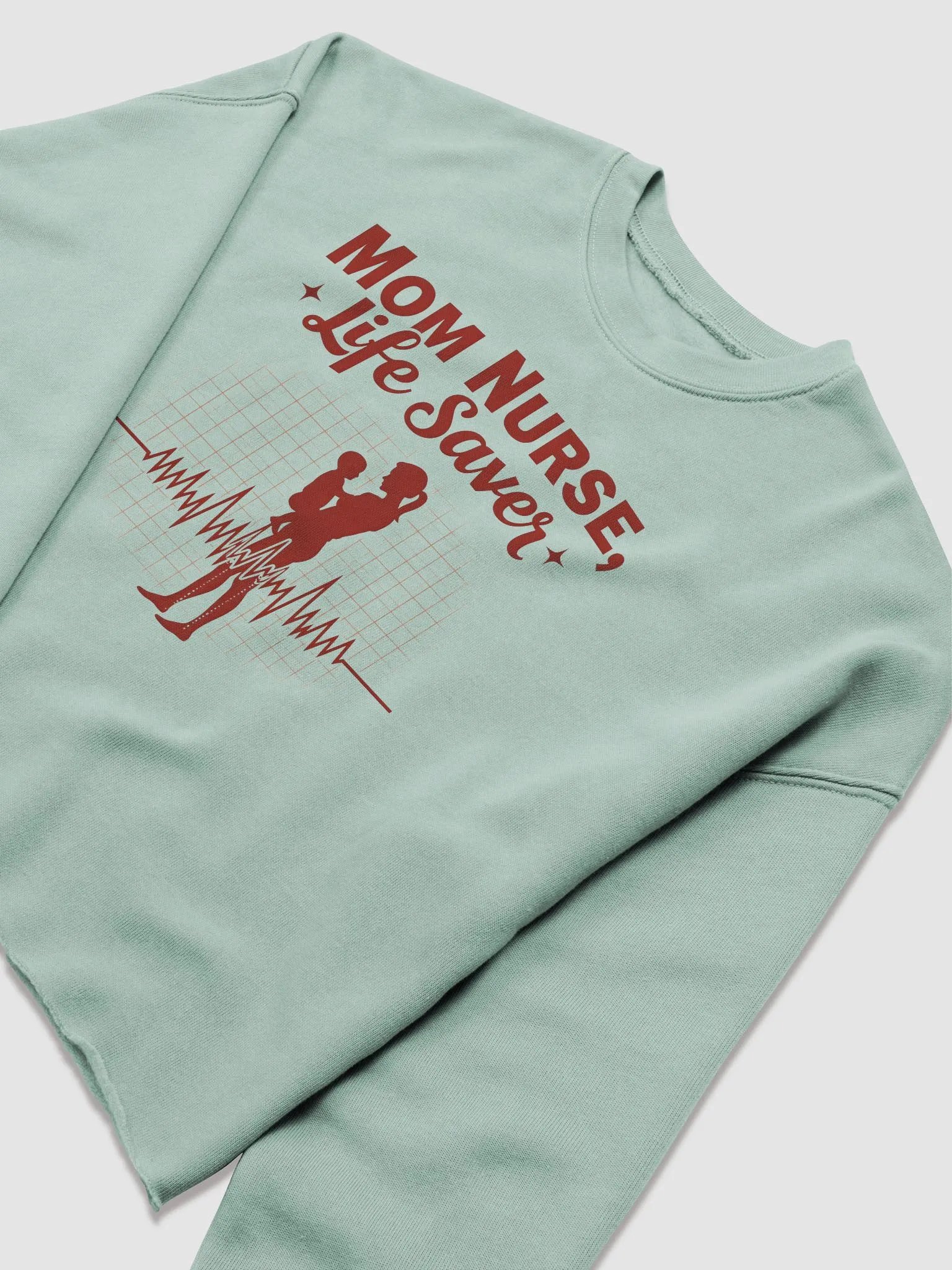 Life Saver Mom Nurse Crop Sweatshirt product image (17)