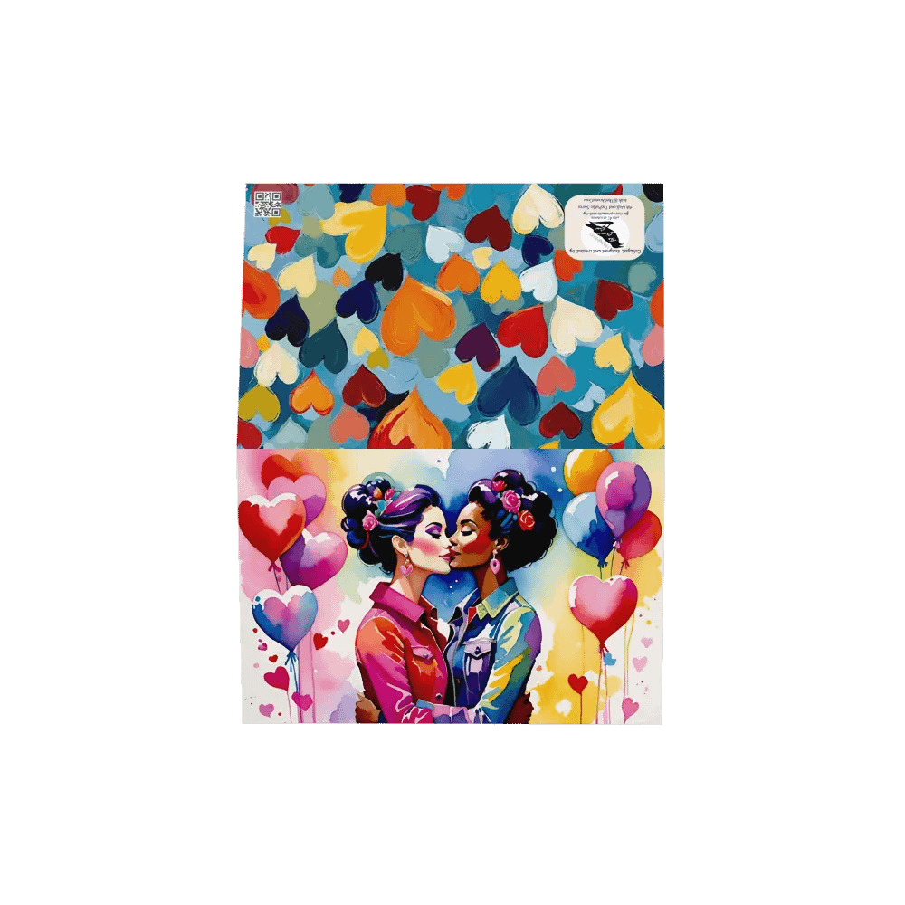 Lesbe Valentines, Love in Watercolor Card product image (19)