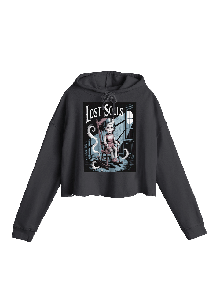 Midnight Veil Designs Gothic Women's Cropped Hoodie - Black, Sizes S-2XL product image (1)