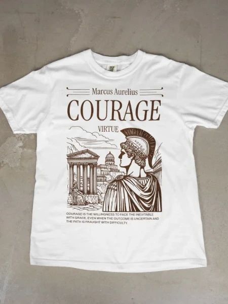 Stoic Virtues Courage Tshirt product image (1)