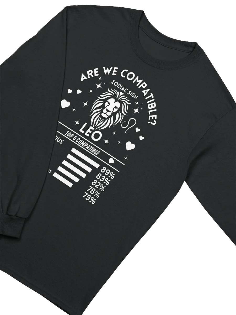 Leo Zodiac Sign Romantic Compatibility - Gildan Ultra Cotton Unisex Long Sleeve T-Shirt - Dark Colors product image (3)