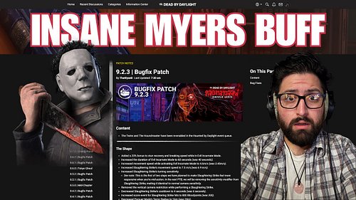 I read the @deadbydaylight patch notes so you don’t have to! Dead by Patch Notes is on YouTube now, the more you know! 👀