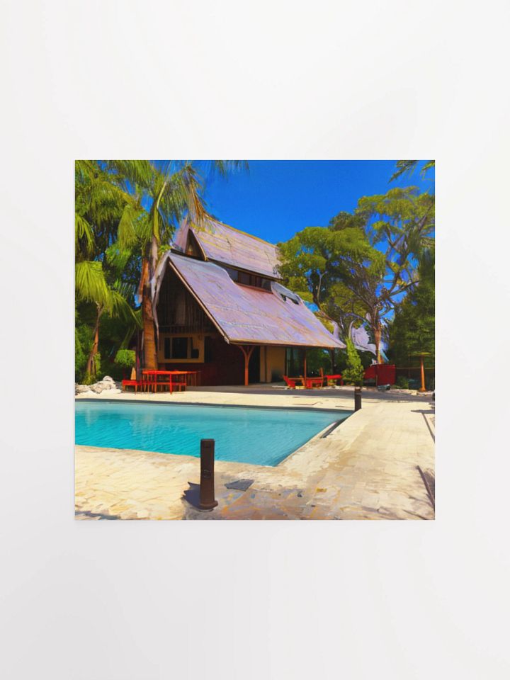Tranquil A-Frame Retreat Poster product image (1)