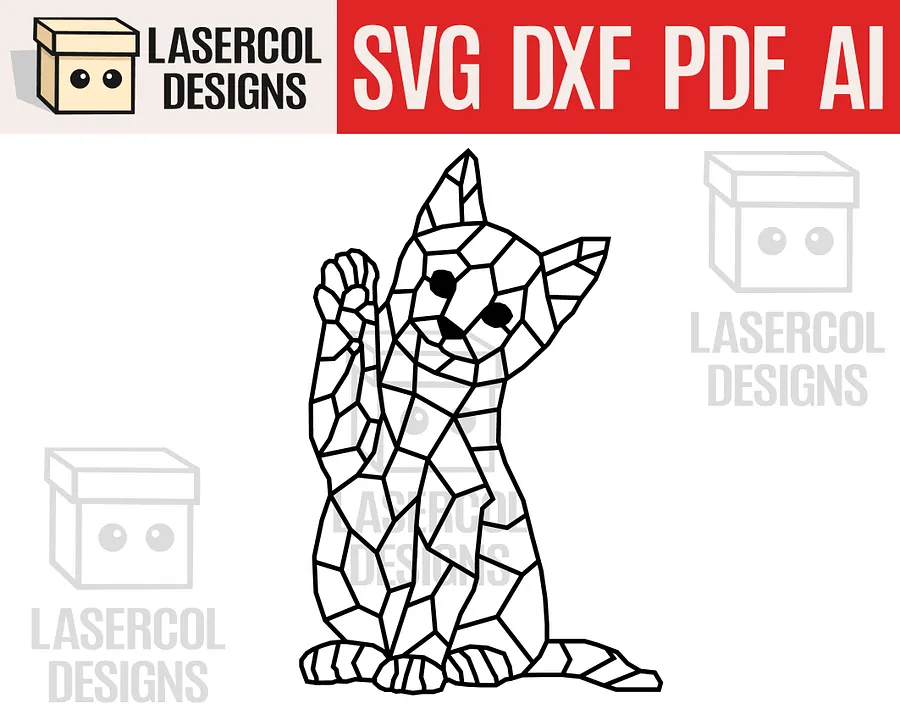 Geometric Animals Set Bundle - Laser Cut Files product image (3)