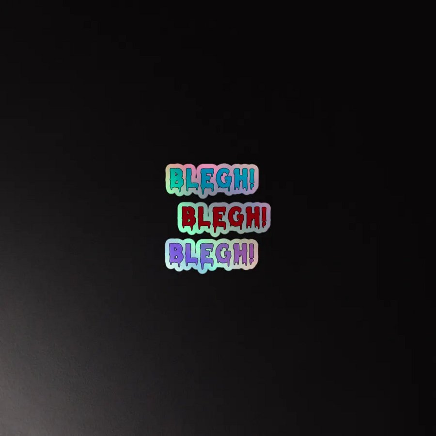 tri-color holographic BLEGH product image (4)