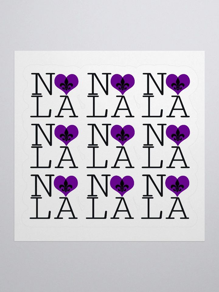 I LOVE NOLA **LEGACY STICKER** (PURPLE HEART) product image (1)