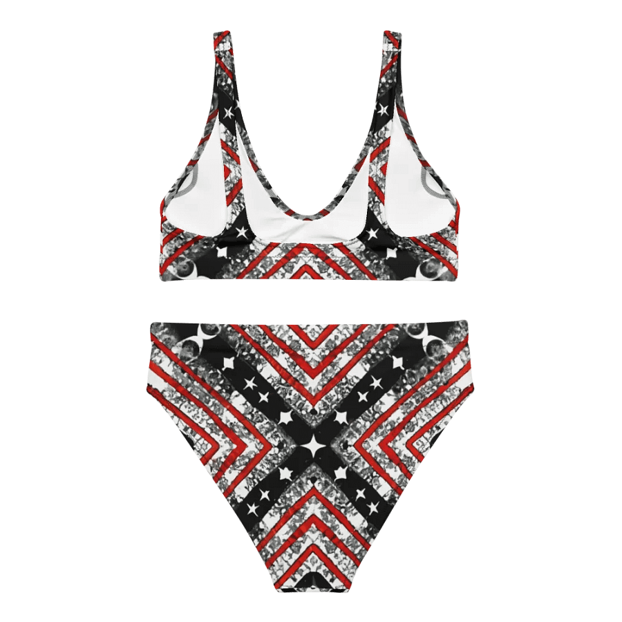 Black/Silver and Red Stars and Stripes Bikini product image (5)