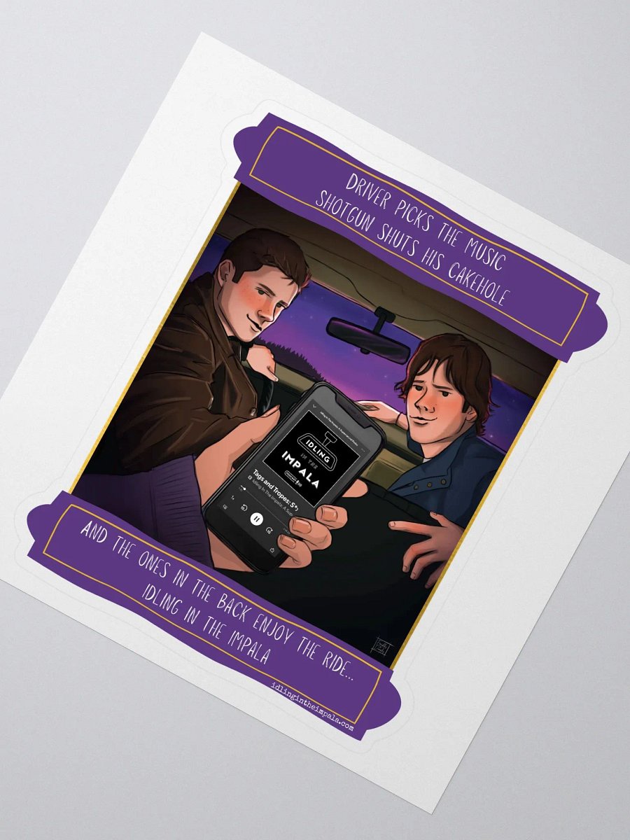 Backseat Sticker - Tags and Tropes product image (2)