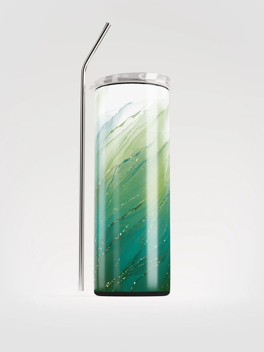 Enchanted Emerald: Green Gold Whispers Tumbler product image (1)