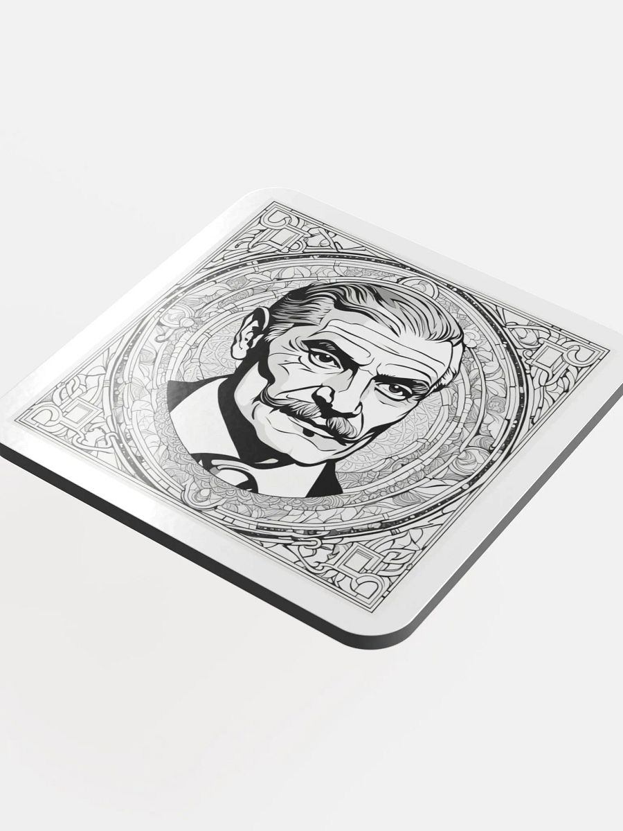Ornate Gentlemen Cork Coaster Set product image (4)