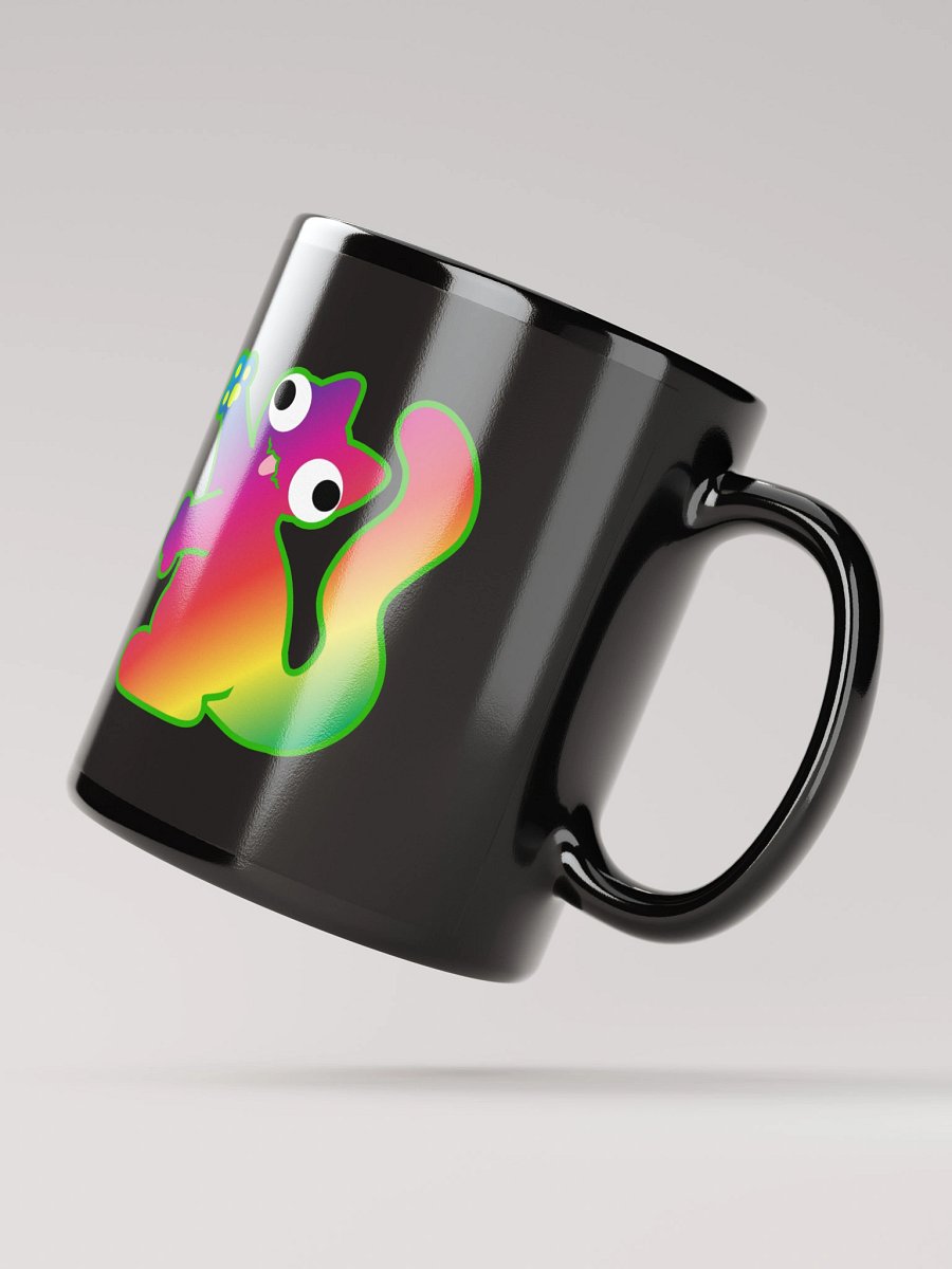 Black Mug - Rainbow DerpCat II product image (3)