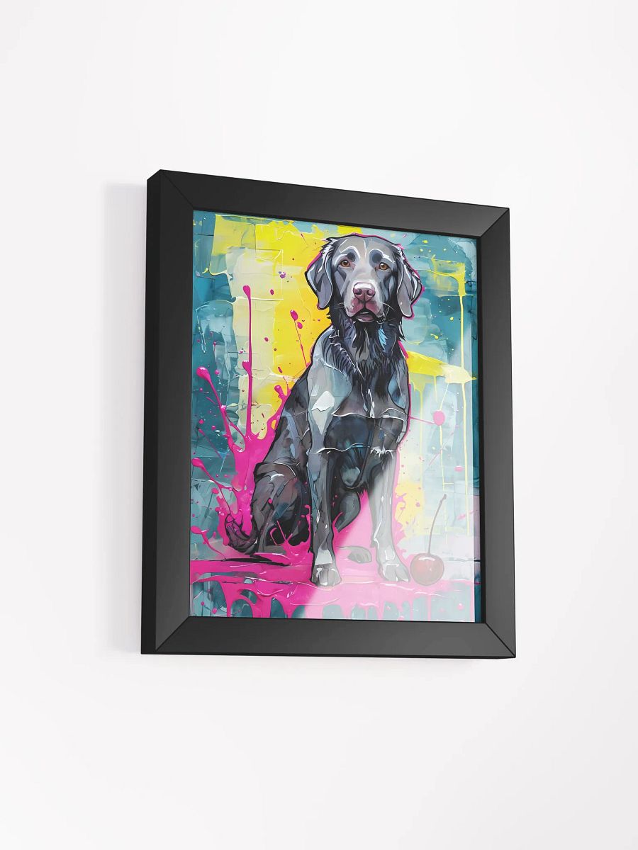 Colorful Retriever Dog Chaos, Framed Poster product image (3)