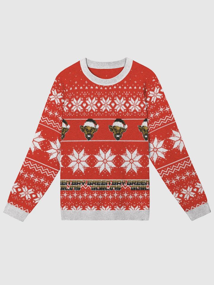Green Bay Goblins Ugly Christmas Sweater Red product image (1)