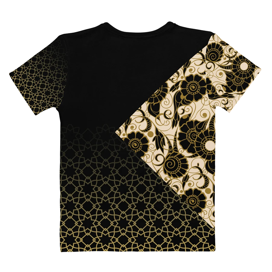 Black And Gold Patterned T-Shirt product image (4)
