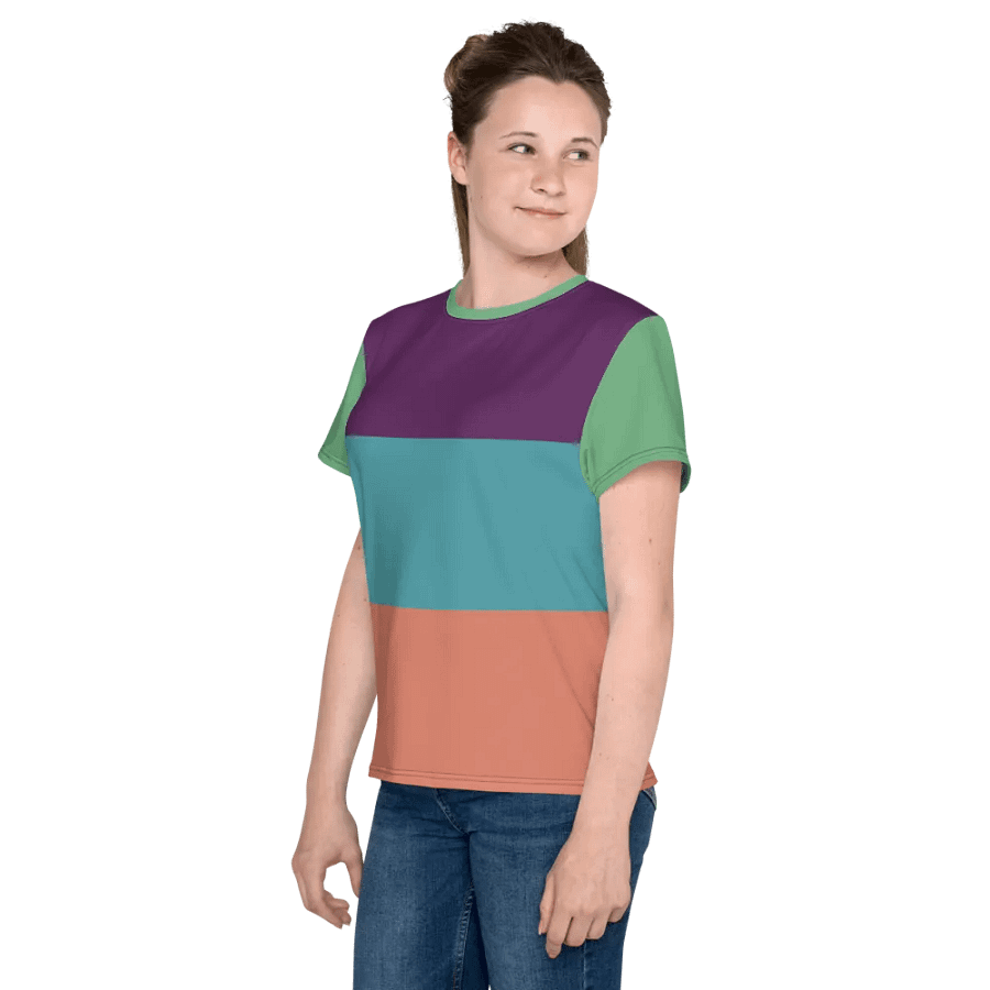 Cool Multicolor Youth Crew Neck Tee product image (8)