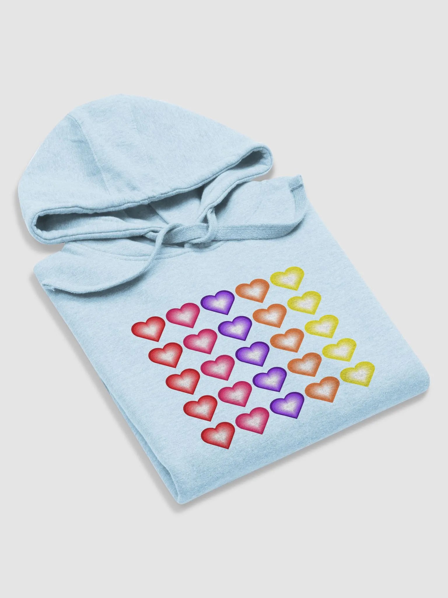 Vibrant Colorful Valentine's Hearts Unisex Premium Hoodie product image (45)