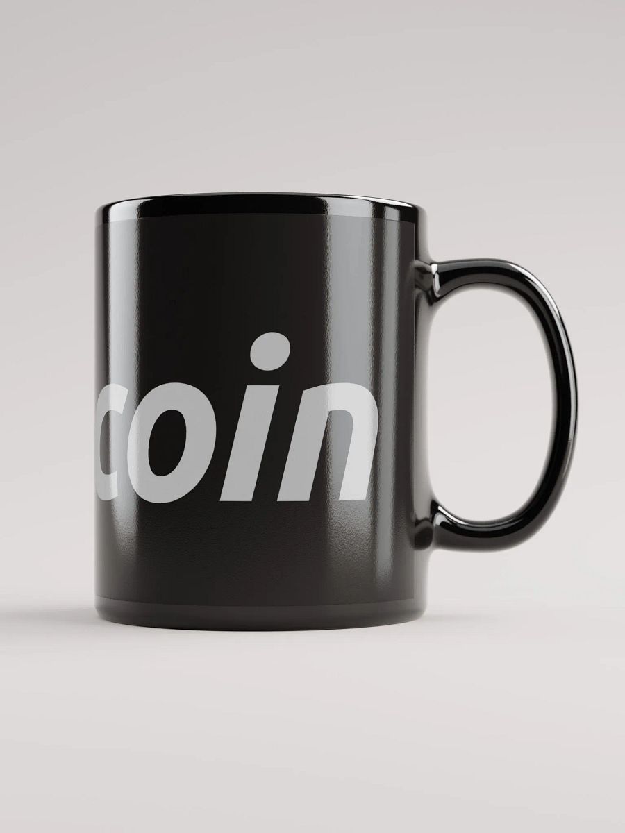 Bitcoin Logo Black Mug product image (5)