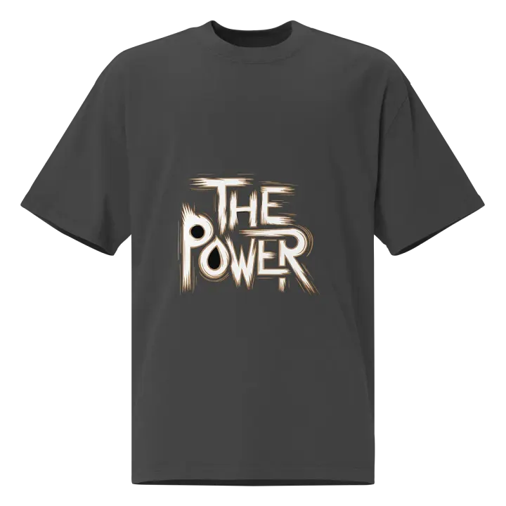 The Power AS Colour Premium Oversized Faded T-Shirt product image (1)