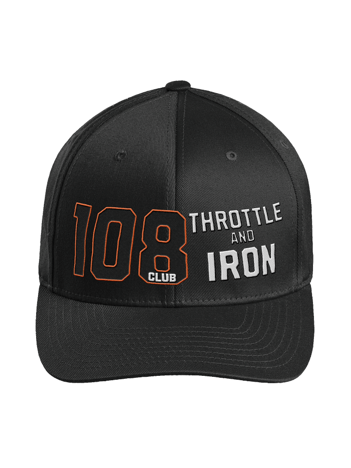108 Club Throttle & Iron FlexFit Hat — OG PowerPlus Edition product image (1)