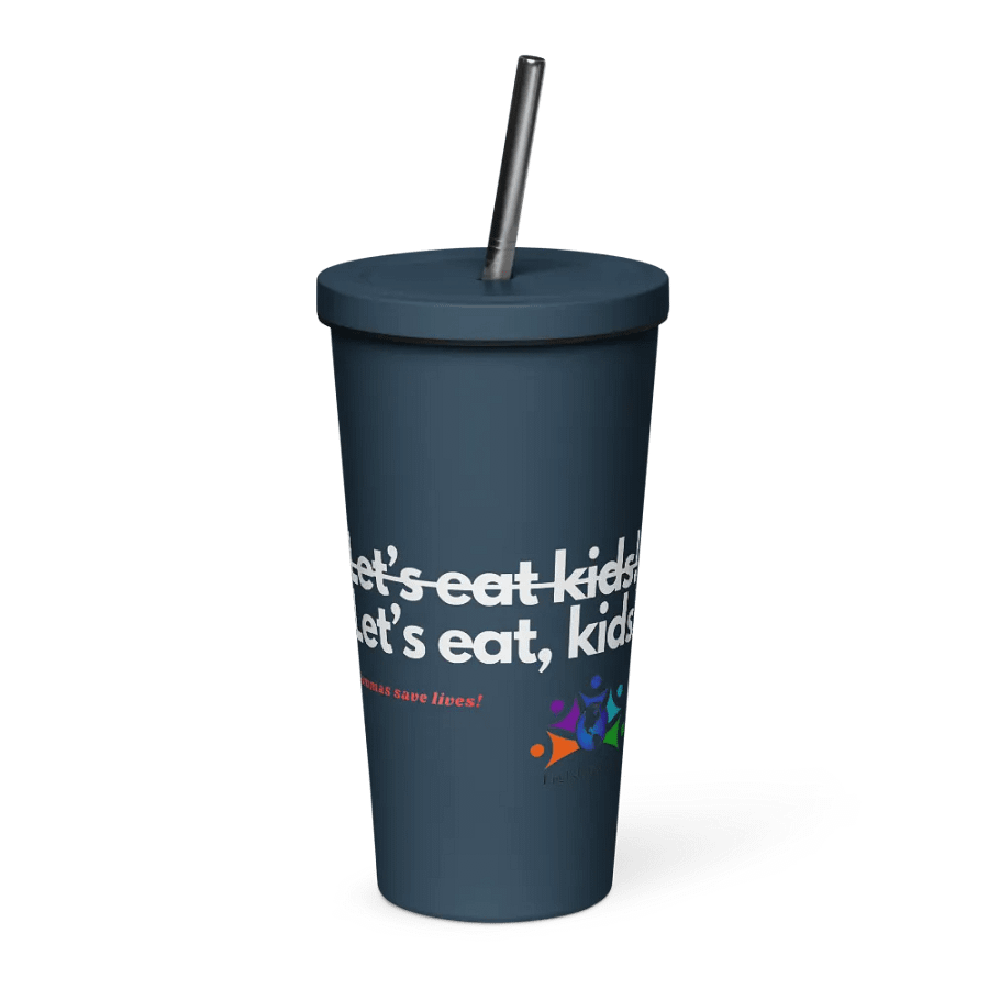 Commas Save Lives - tumbler w/straw product image (1)