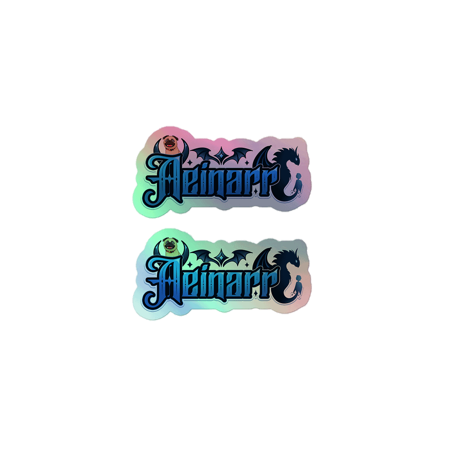 Aeinarr Logo Holographic Sticker Sheet product image (1)
