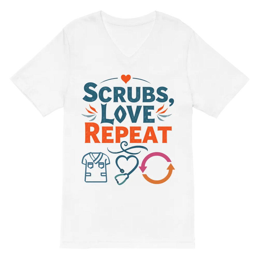 Scrubs, Love, Repeat Graphic V-Neck Tee product image (6)