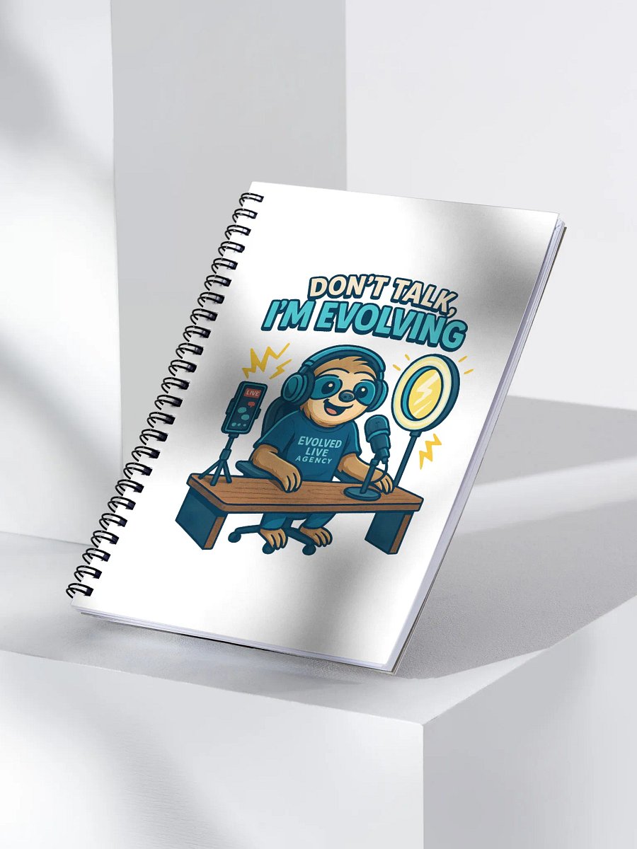 Evolving Sloth Spiral Notebook product image (3)