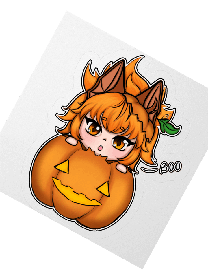 Boo-tiful Pumpkin Kiss Cut Stickers product image (6)