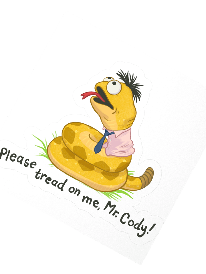 Warmbo "Please Tread On Me" Sticker product image (2)