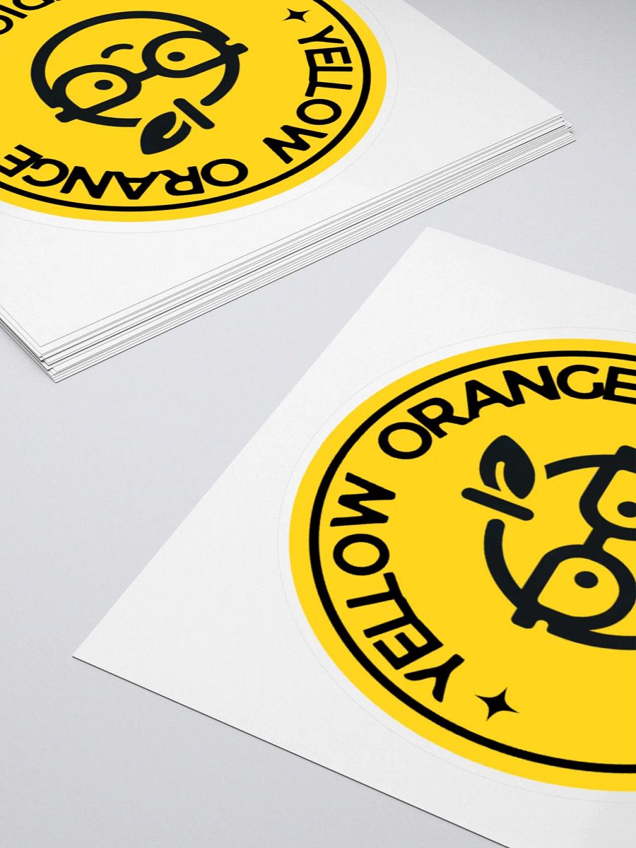 Yellow Orange Stickers product image (15)