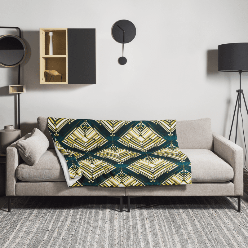 Gilded Glamour Flapper's Delight Throw Blanket | by Monique Faella Designs™ product image (10)