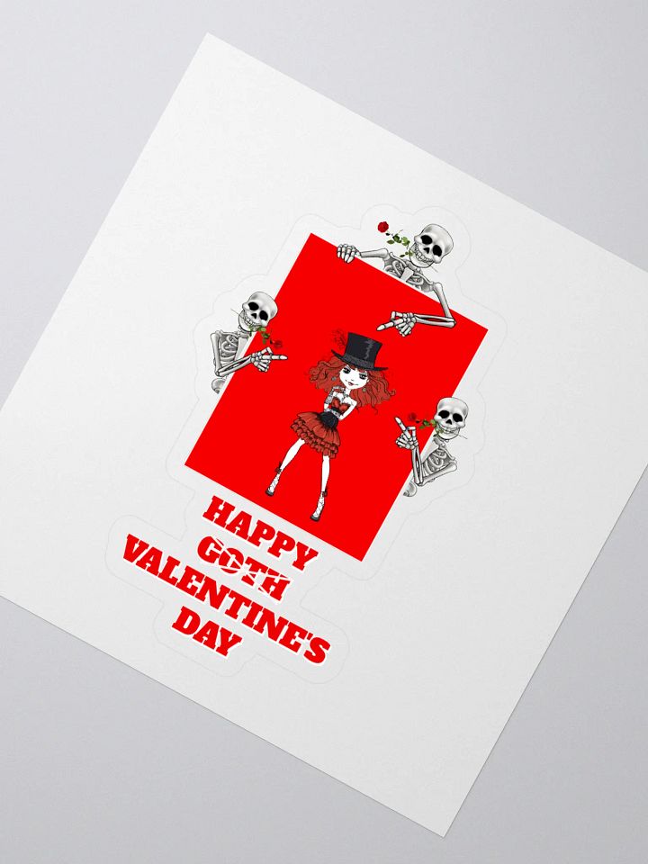 Happy Goth Valentine's Day Sticker product image (2)