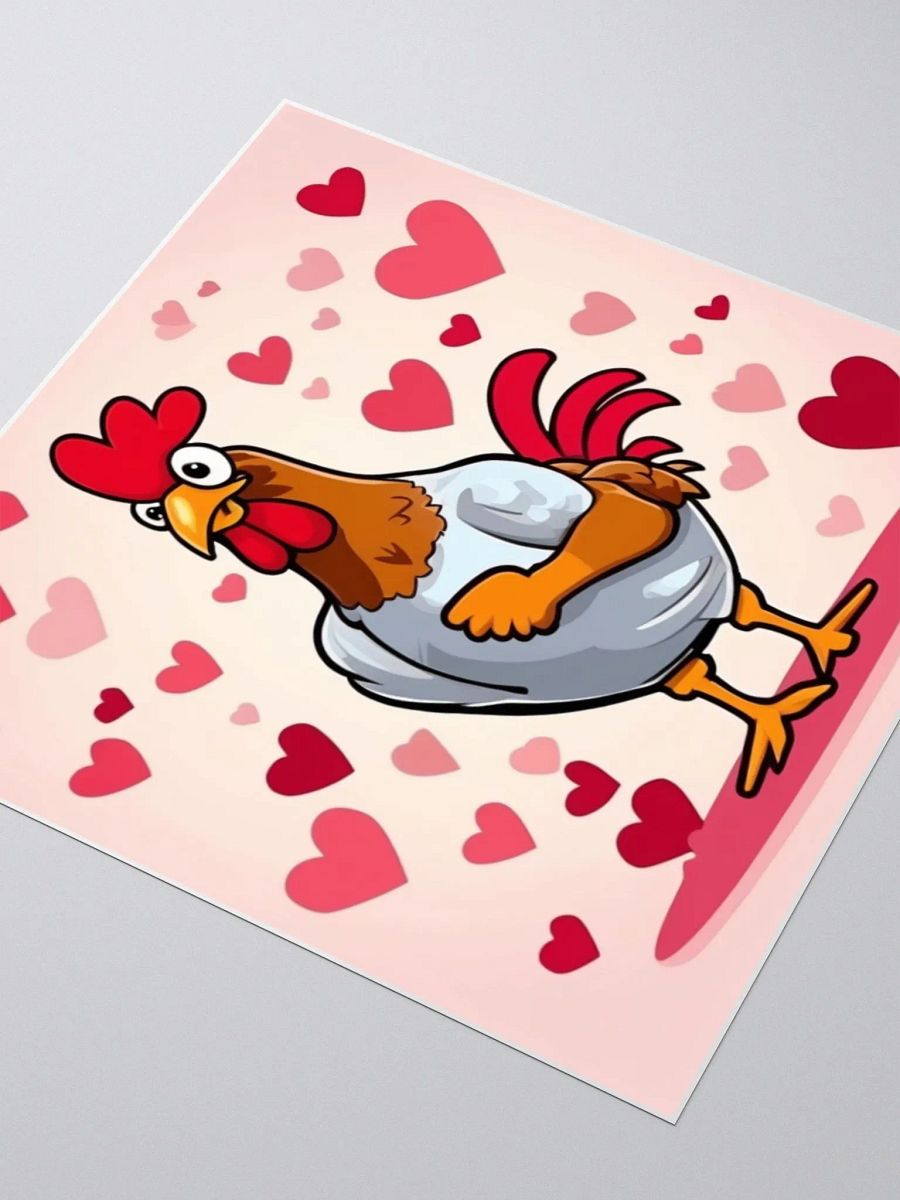 Love Strut Rooster Kiss Cut Stickers product image (3)