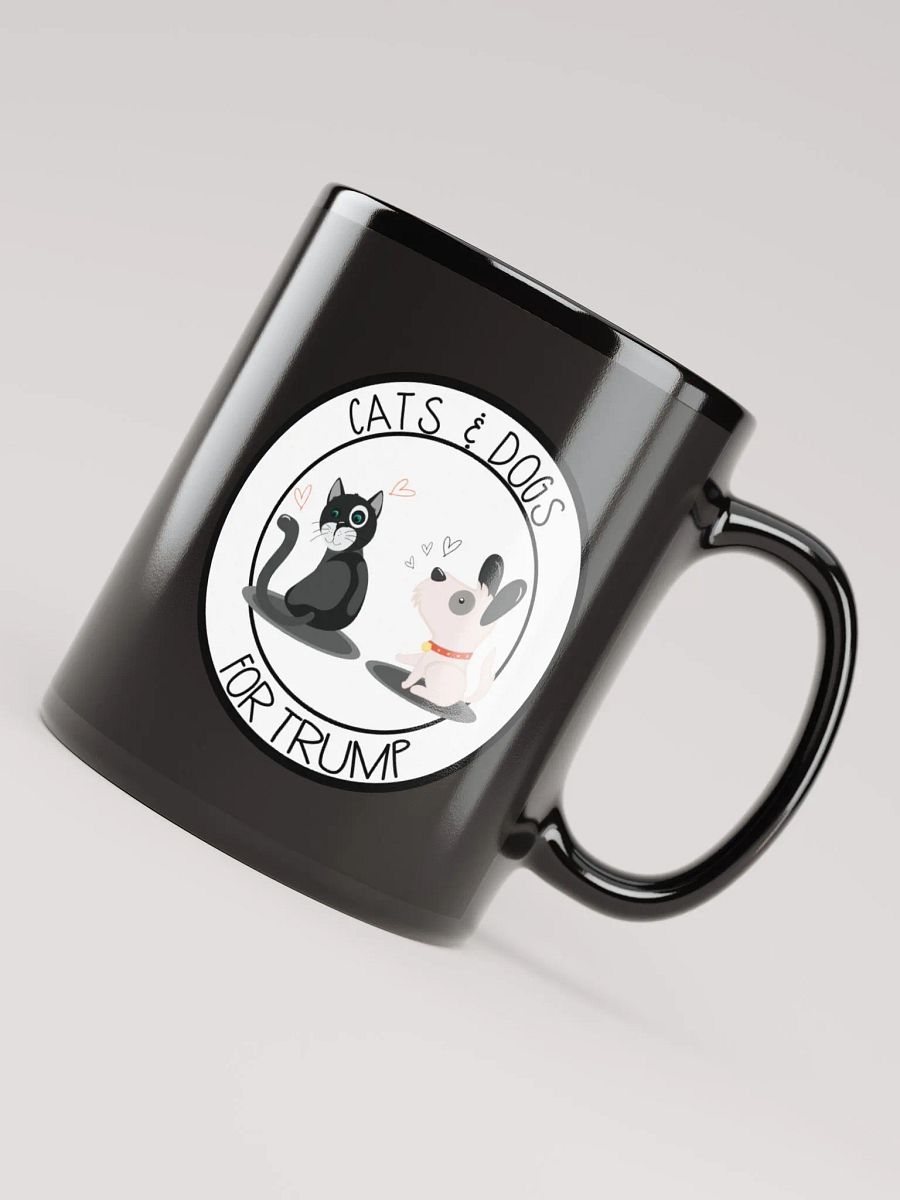 Cats & Dogs For Trump Black Mug product image (8)